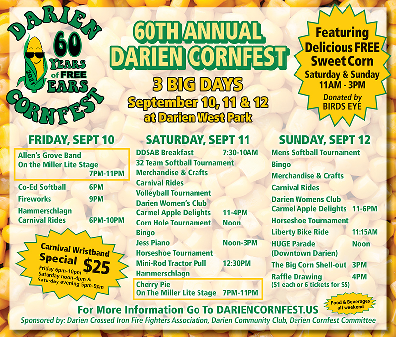Events Schedule Darien Cornfest